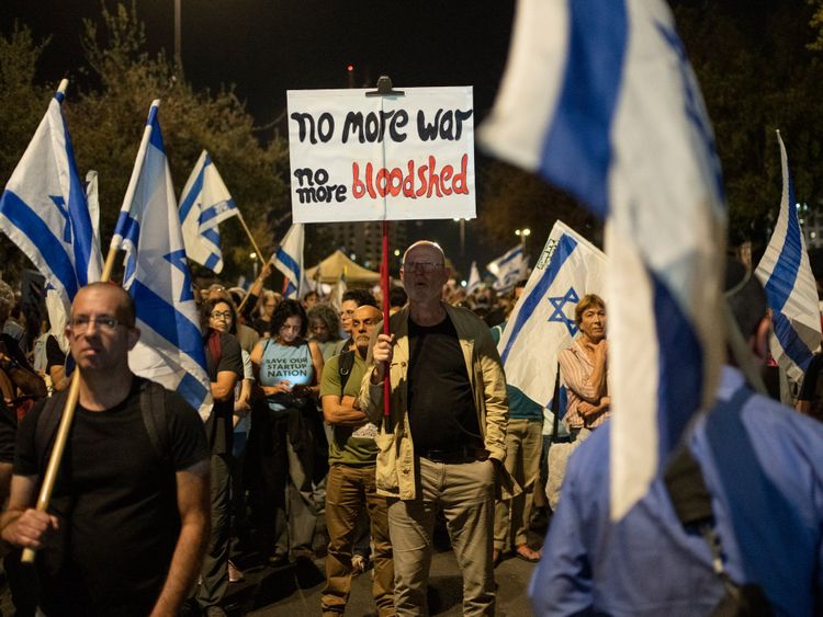 Israeli protests against Netanyahu